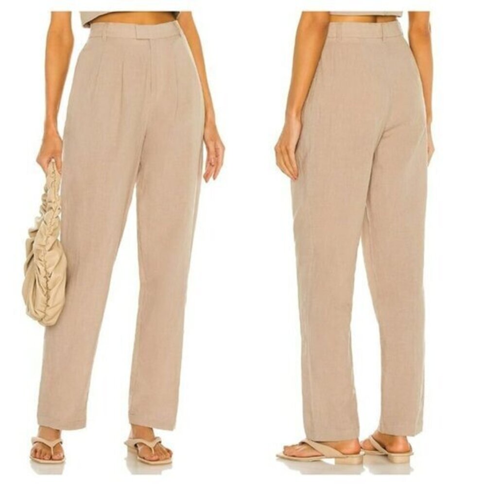 L'Academie The Alaina Pant - Mocha Beige